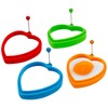 YOLCAR Food Grade Silicone Egg Rings, 4 Pack Egg Ring