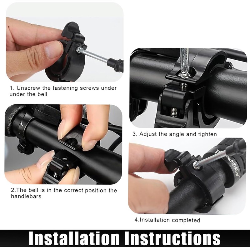 YUNYU Bicycle Bell, 100dB Loud Safety Horn, Aluminium Alloy Low-Profile