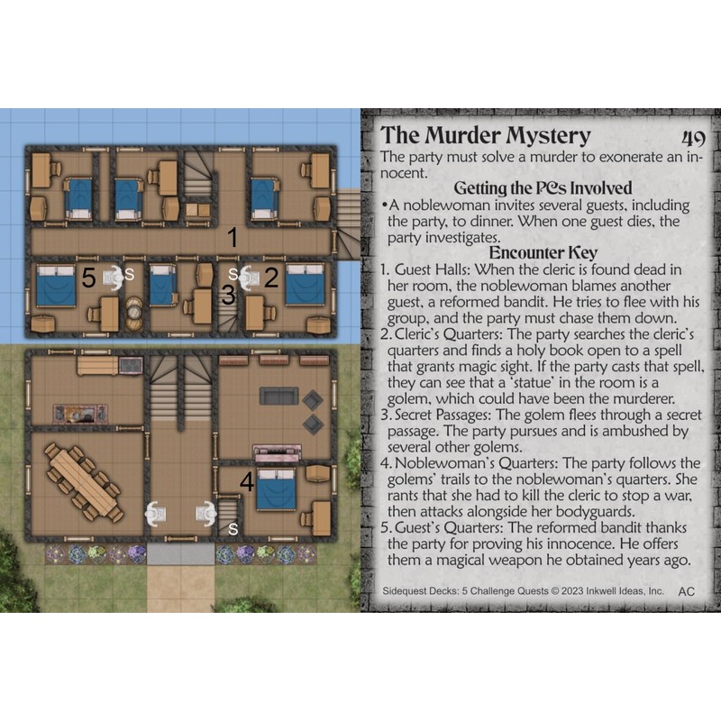 Inkwell Ideas Sidequest Decks: 5 Challenge Quests