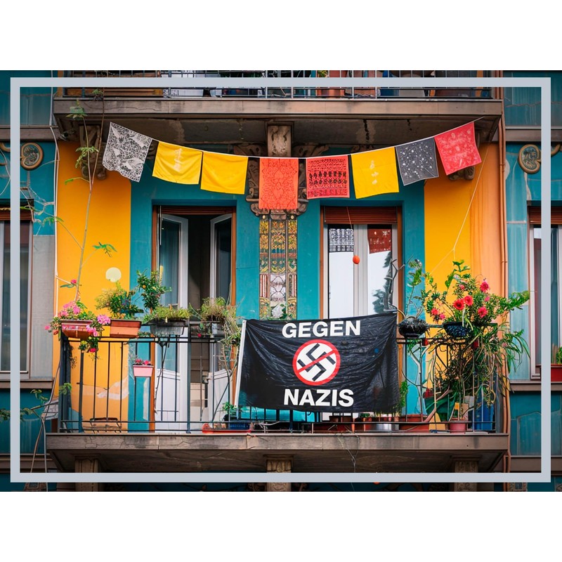 PHENO FLAGS Flag Against s – 90 x 150 cm