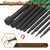 sourcing map H4 Flat Hex Head Screwdriver Bit 4mm Metric