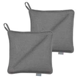 Södahl Soft 100% Cotton Pot Holders 20 x 20 cm, Set of 2, Grey