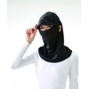No Makeup Sun Shade Face Cover, Black