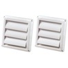 2-PACK of DEFLECTO HS4W/18 Supurr-vent Replacement Vent Hood (4Inch) -