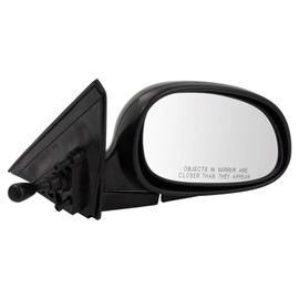 TRQ Right Mirror Manual Passenger Side Compatible with 1992-1995 Honda Civic HO1321110