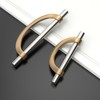 Amerdeco 6 Pack Brushed Satin Nickel and Champagne Bronze Cabinet