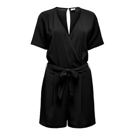 JACQUELINE de YONG JDY JDYAMANDA S/S WRAP PLAYSUIT WVN EXP Women's Jumpsuit, black