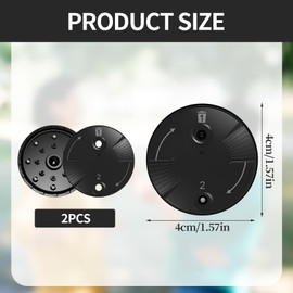 2 Packs Hearing Aid Filtes, Hearing Wax Guard Filter Compatible for Cerushield Disk Phonak Unitron Audeo Portable Cerumen Filter Baffle Accessory Improve Hearing Aid Performance