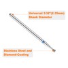 sourcing map 5pcs 120-140 Grits Diamond Grinding Bit 2.1mm Inverted