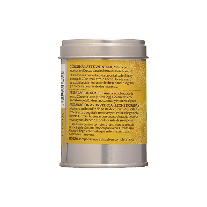 SONNENTOR Organic Turmeric Latte Vanilla Golden Milk (Tin) 60g (PACK