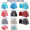 Compression Packing Cubes Set for Travel – Foldable Nylon Zipper