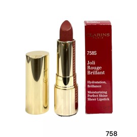 Clarins Joli Rouge Brillant Moisturizing Shine Sheer (3.5g/0.1Oz) YOU PICK!! - 758S Sandy Pink