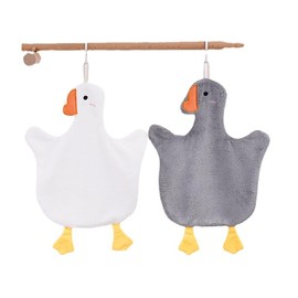 Vanciggie Hand Towel, Loop Towel, Loop, Cute, Soft, Quick-Drying Towel, For Kids, Good Texture, For Home, Nursery, Kindergarten, Toilet, Kitchen, Washstand, Nursery School, Present, Gift