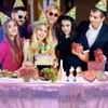 LabZhang 2 Pack Pink Iridescent Tablecloth Holographic Table Cloth Glitter