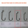 PRO FILSTAR Offset Hook Set of 12 N2/0 - Worm