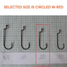 PRO FILSTAR Offset Hook Set of 12 N2/0 - Worm Hooks - Cheburashka Hooks - Dropshot Hooks - Jig Hooks for Rubber Fish Assembly - Jig Head - Fishing Hooks Sport Set - Zander & Pike & Trout Fishing Hooks