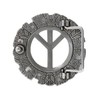 Cowboy Craft Unique Biker Buckle Antique Peace Sign Engraved Buckle