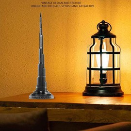 Burj Khalifa Tower Model Alloy Miniature Dubai Tower Model European Style Arts Craft Office Home Desktop Decor