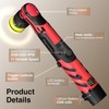 Blycorul Cordless Mini Polisher,1/1.5/2Inch,DA&RO with 11 Variable Speed 2500-6000 RPM,2