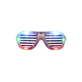 WeGlow International Slotted LED Sunglasses, Multicolor, Set of 3
