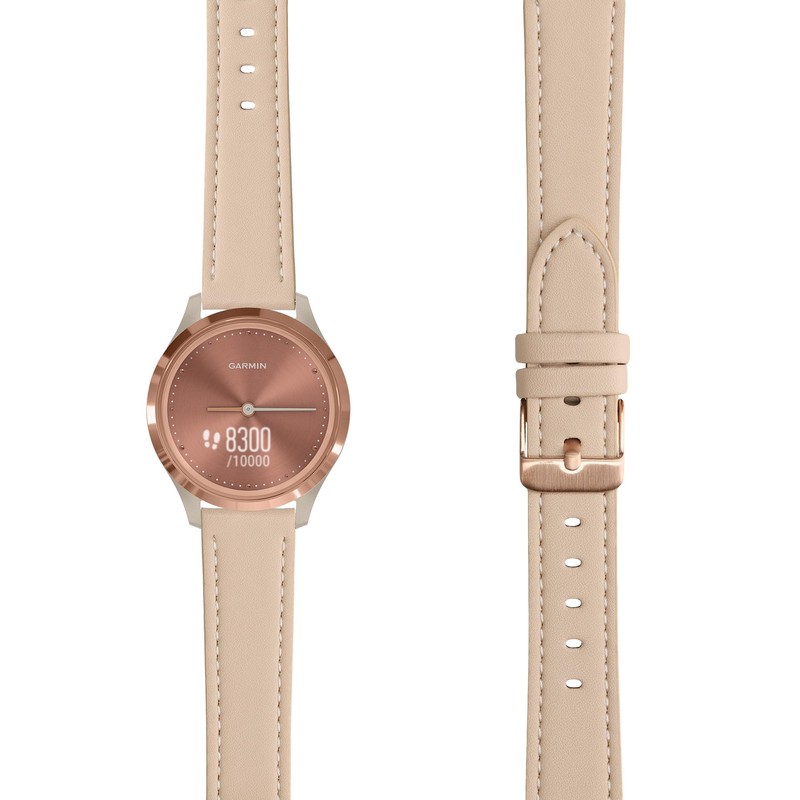 kwmobile Compatible: Garmin vivomove 3S Replacement Armband - Genuine Leather