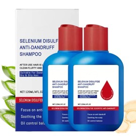 2 Pcs Anti-Dandruff Shampoo, Oil Control and Refreshing Formula, Hair Care Cleansing Shampoo, Nourishment for Men and Women (240ML)