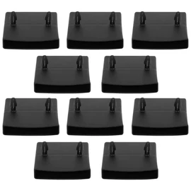 cyclingcolors 10x Slatted Holder Insert Caps for Attaching Caps Holder Slatted Frame Double 53 x 10 mm Plastic Flexible Bed Black