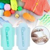 Set of 4 Adjustable Crochet Rings with Thread Guide for