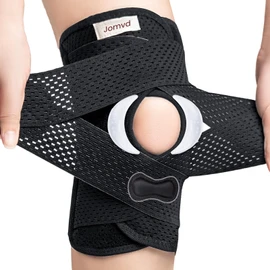 JOMVD Professional Knee Brace for Meniscus Tear, Knee Support with Patella Pad & Side Stabilizers, Adjustable Breathable Minimize Knee Pain Recovery for Women and Men