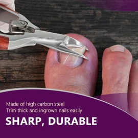 Toenail Clippers Super Sharp, Professional Thick Ingrown Toe Nail Clippers for Men Women Elderly, Large Podiatrist Toenail Clippers Heavy Duty Nail Nippers Toenail Cutters