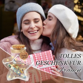 Giftota Wish Fulfiller Money Gift, LED Bottle Light Star Shape with Cork, Gift of Happiness for Birthday, Christening, Confirmation, Youth Consecration, Christmas, Funny Money Gift for Men and Women