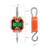 Hanging Scale LCD Display Crane Scale Waterproof Weighing Tool for