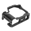 Black Aluminium Alloy Photography Shooting Vlog Camera Cage with Cold