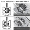 GEWAGE SPD Bicycle Pedals, 2-in-1 Double Function Flat and SPD