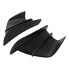 1 Pair Motorcycle Front Winglet Aerodynamic Wing Universal Black Replacement