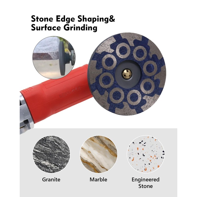 4" Flat Resin Filled Grinding Wheel, Diamond Cup Wheel with