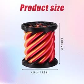 Impossible Cone, Mini Vortex Thread Illusion Fidget Toy 3D-Printed Spiral Cone Cylindrical Twist for Stress Releasing Desktop Decoration Gift Pyramid Passthrough Toy
