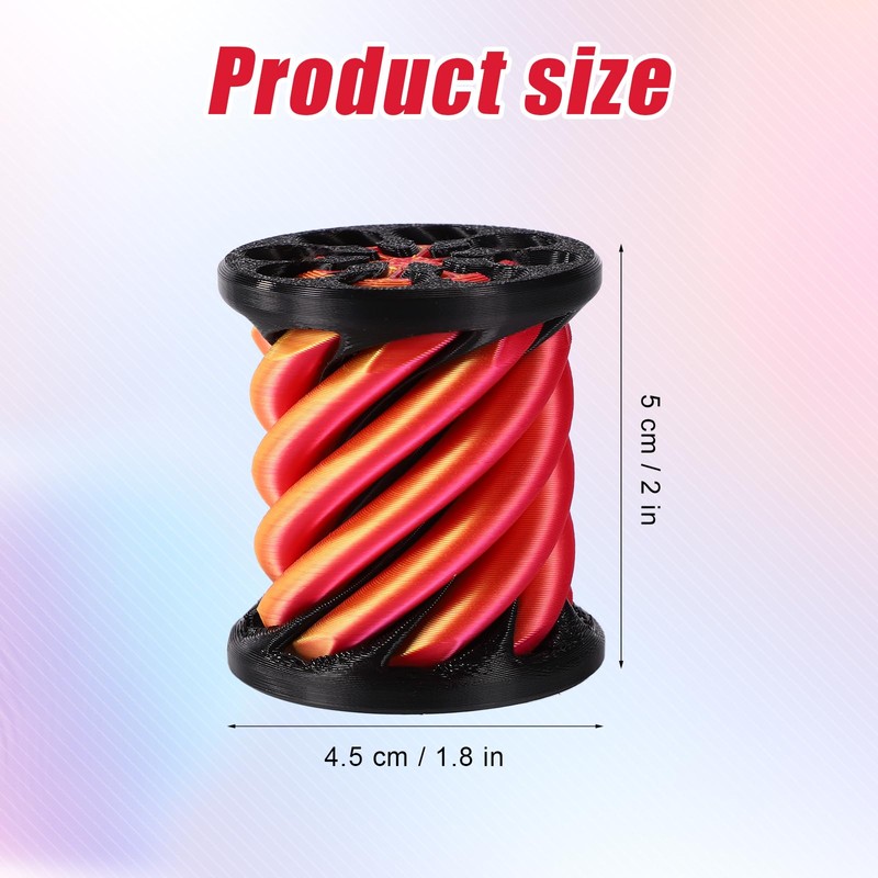 Impossible Cone, Mini Vortex Thread Illusion Fidget Toy 3D-Printed Spiral