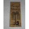 Unbranded PRIMITIVE HARVEST BLESSINGS WILLOW LAMINATED BOOKMARK