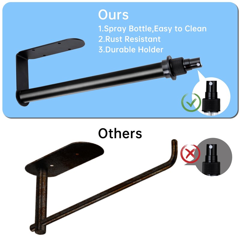 Camper Paper Towel Holder with Spray Bottle,Space-Saving Stainless Steel RV