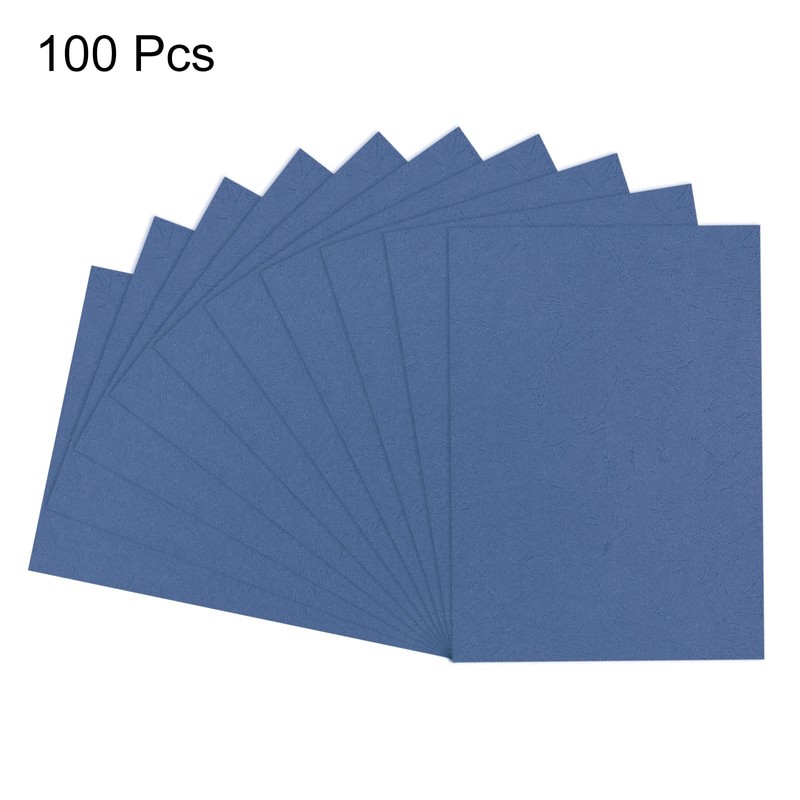 sourcing map 100pcs A4 160gsm Leather Grain Binding Covers Presentation