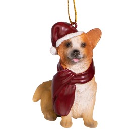 Resin Welsh Corgi Christmas Keepsake-Holiday Ornament, Resin Gift for Corgi LoversColor: Corgi, Size: One Size