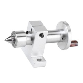 Tailstock for Woodlathe, Double Bearing Live Center, Turning Center, DIY Parts, Lathe Parts Accessories, Bearing, Live Adjustable Turning Centre for Mini Lathes, Centering Point, Rolling Grain