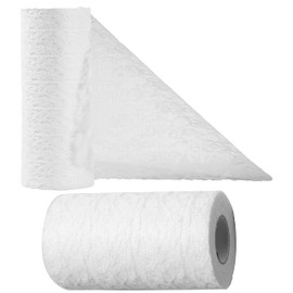 OSVINO Table Runner Lace White 15 cm x 25 m Wedding Decoration Retro Table Runner Lace Table Decoration for Christening Parties Wedding Christmas Communion Anniversary Craft Packaging Material