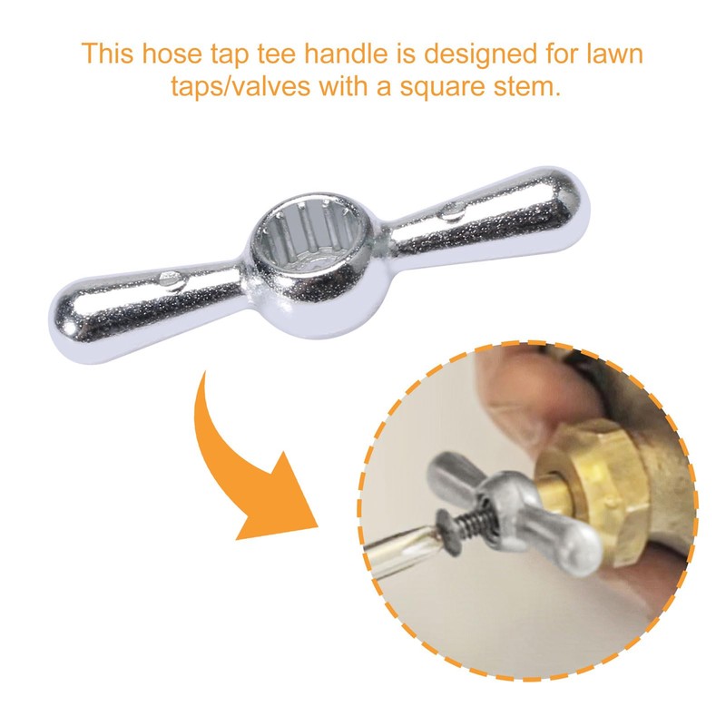 VIDABTE PP806-15 01-5097 Lawn Faucet Hose Bibb Tee Handle, Outdoor