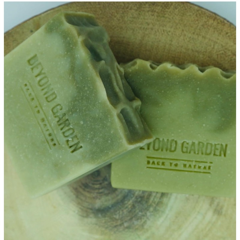 Peppermint & Aloe Vera Soap, Naturally Coloured Detoxifying Moisturing Cleansing