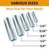 YaaYii 50 PCs Drop-in Anchors 5/16-18 Zinc-Plated for Concrete, Secure