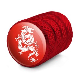 GRAPHICS & MORE Tribal Dragon Asian Tire Rim Wheel Aluminum Valve Stem Caps