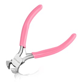 LEONTOOL 4-Inch End Cutting Pliers End Cutters End Snips Mini Jewelry Pliers Wire Cutter for Jewelry Making End Nipper Pliers Nail Puller Jewelry Making Supplies