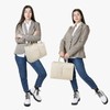 TOPDesign Heavy-Duty Canvas Tote Bag for Women, Adjustable Crossbody/Shoulder Handbag